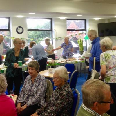 Busy Coffee Lounge and Cake Stall