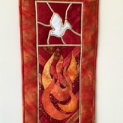 patchwork wall hanging